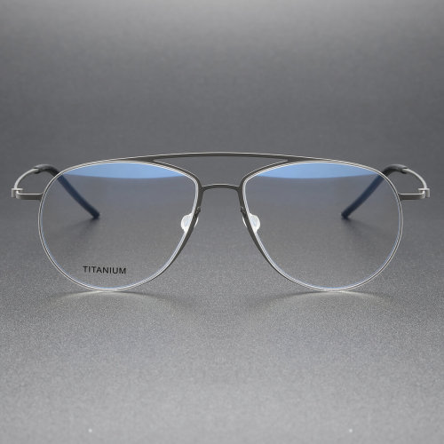 Titanium Eyeglasses LE0096_Gunmetal