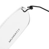 Rimless Titanium Eyeglasses LE0070_Black