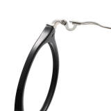 Acetate & Titanium Eyeglasses LE0058_Black & Silver