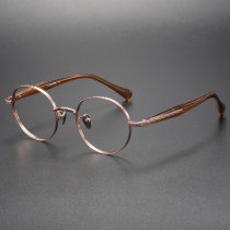 Titanium Eyeglasses LE0063_Rose Gold
