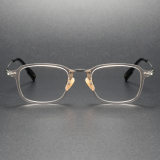 Acetate & Titanium Eyeglasses LE0061_Clear Brown