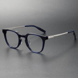 Acetate & Titanium Eyeglasses LE0234_Transparent Blue