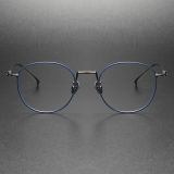 Titanium Eyeglasses LE0156_Gun Blue