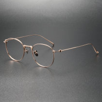 Titanium Eyeglasses LE0156_Rose Gold
