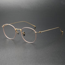 Titanium Eyeglasses LE0156_Pink - Gold