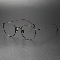Titanium Eyeglasses LE0156_Black - Bronze