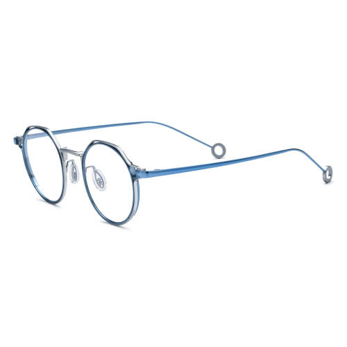Titanium Eyeglasses LE0778_Silver & Blue