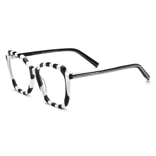 Acetate Eyeglasses LE0774_Black & White