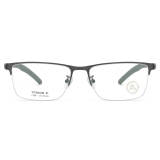 Stainless Steel Eyeglasses LE0053_Gunmetal