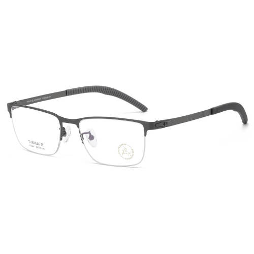 Stainless Steel Eyeglasses LE0054_Gunmetal