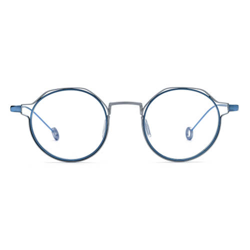 Titanium Eyeglasses LE0778_Silver & Blue