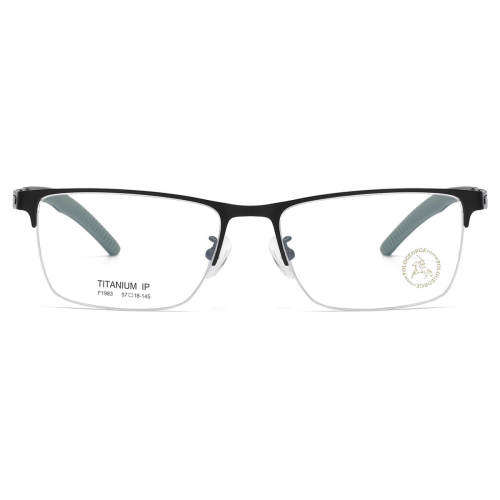 Stainless Steel Eyeglasses LE0053_Black