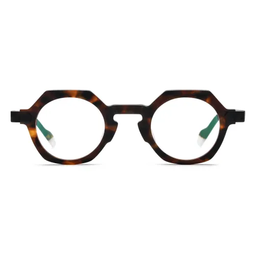 Geometric Glasses Frame LE0643_Frosted Tortoise