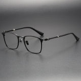 Square Titanium Glasses LE1149_Black