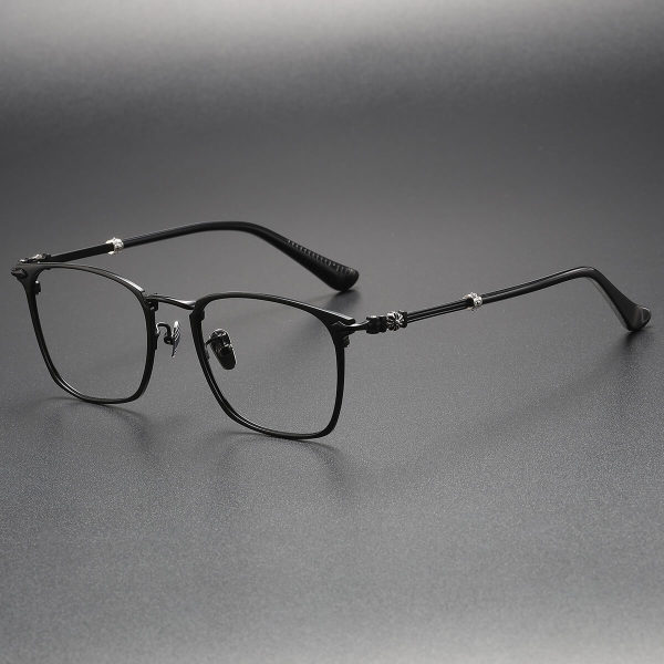 Square Titanium Glasses LE1149_Black
