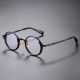 Round Titanium Glasses LE1205_Black