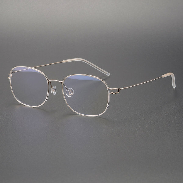 Oval Titanium Glasses LE1152_Gold