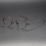 Oval Titanium Glasses LE1264_Bronze