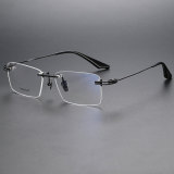 Rimless Titanium Glasses LE1209_Black