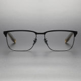 Browline Titanium Glasses LE1151_Bronze