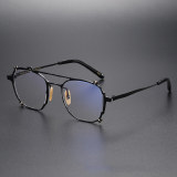 Square Titanium Glasses LE1276_Black