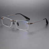 Rimless Titanium Glasses LE1209_Bronze