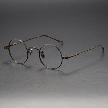 Round Titanium Glasses LE1178_Bronze Round Titanium Glasses LE1178_Bronze