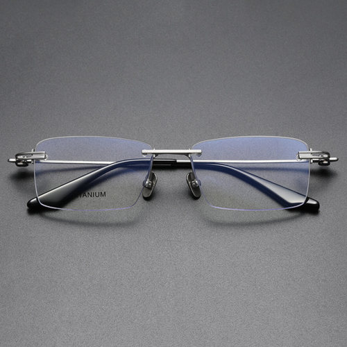 Rimless Titanium Glasses LE1209_Silver