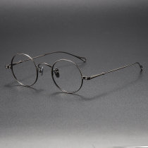 Round Titanium Glasses LE1178_Gunmetal Round Titanium Glasses LE1178_Gunmetal