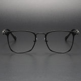 Square Titanium Glasses LE1149_Black