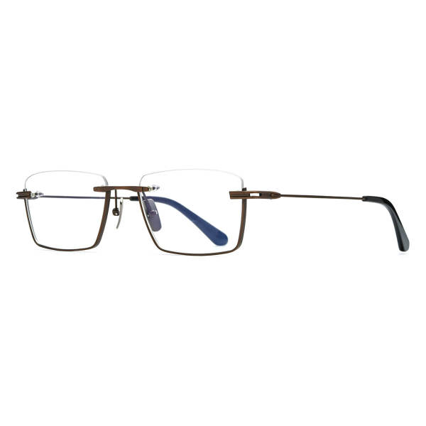 Half Frame Glasses LE0684_Brown