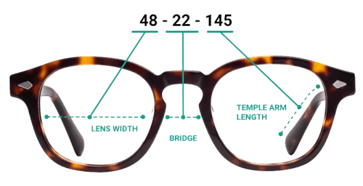How to Measure Glasses Size