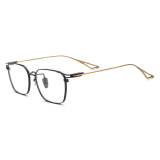 Titanium Eyeglasses LE0675_Black & Gold
