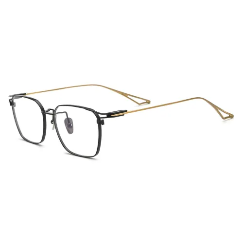 Titanium Eyeglasses LE0675_Black & Gold