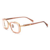 Rectangle Glasses LE0692_Pink