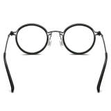 Acetate & Titanium Eyeglasses LE0520_Black & Gunmetal