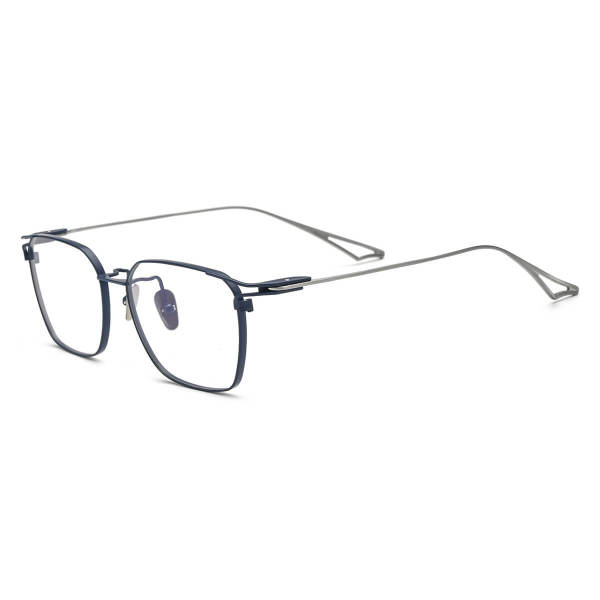 Titanium Eyeglasses LE0675_Blue & Silver