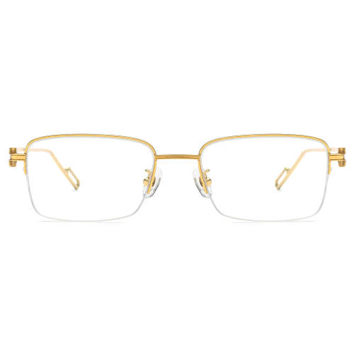 Metal Eyeglasses LE0528_Gold