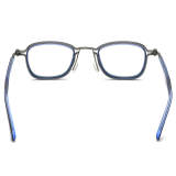 Square Metal Eyeglasses Frame LE0519_Blue