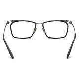 Acetate & Titanium Eyeglasses LE0677_Black - Gunmetal
