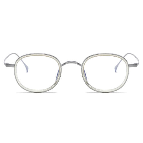 Titanium Eyeglasses LE0385_Silver & Light Yellow