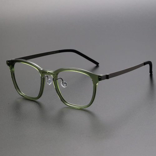 Acetate Eyeglasses LE1020_Clear Green
