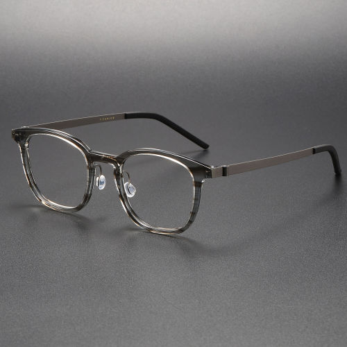 Acetate Eyeglasses LE1003_Clear Gray