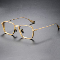 Titanium Eyeglasses LE0298_Gold Titanium Eyeglasses LE0298_Gold