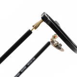 Acetate & Titanium Eyeglasses LE0342_Black