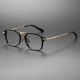 Acetate & Titanium Eyeglasses LE0324_Black & Gold