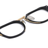 Acetate & Titanium Eyeglasses LE0324_Black & Gold