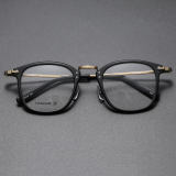 Acetate & Titanium Eyeglasses LE0341_Frosted Gold