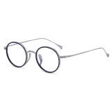 Titanium Eyeglasses LE0384_Silver & Blue