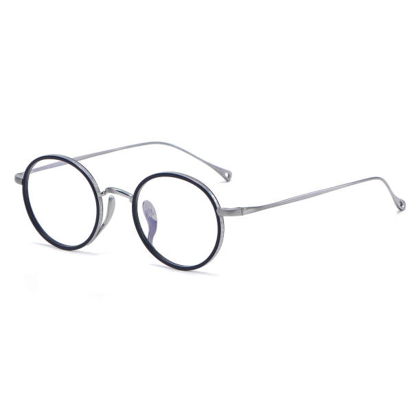 Titanium Eyeglasses LE0384_Silver & Blue